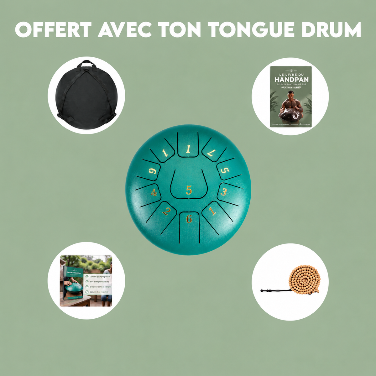 Tongue Drum 13 Notes 432hz