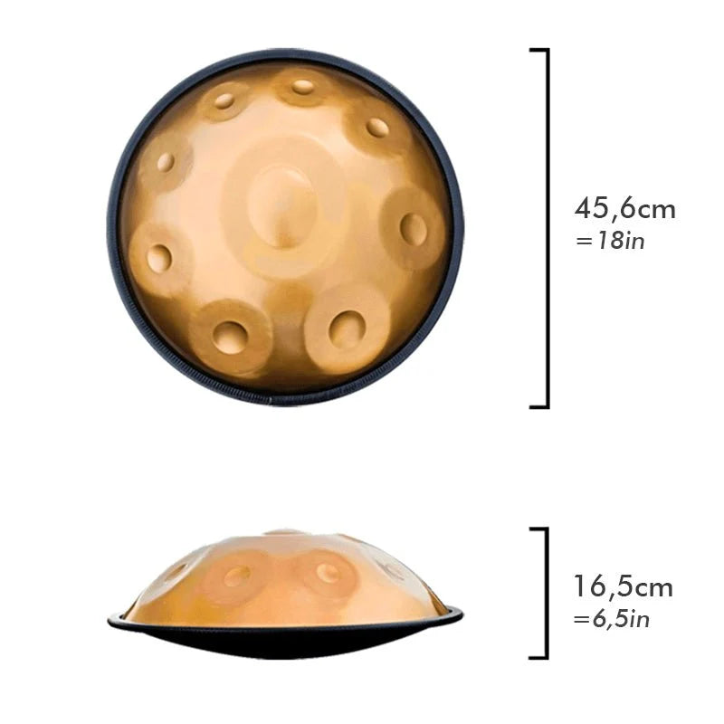 Handpan Sol mineur Doré